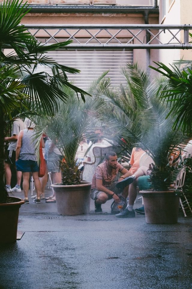 Wassertor Nebeldusche Sprühnebel Abkühlung mieten in Kissing – 3
