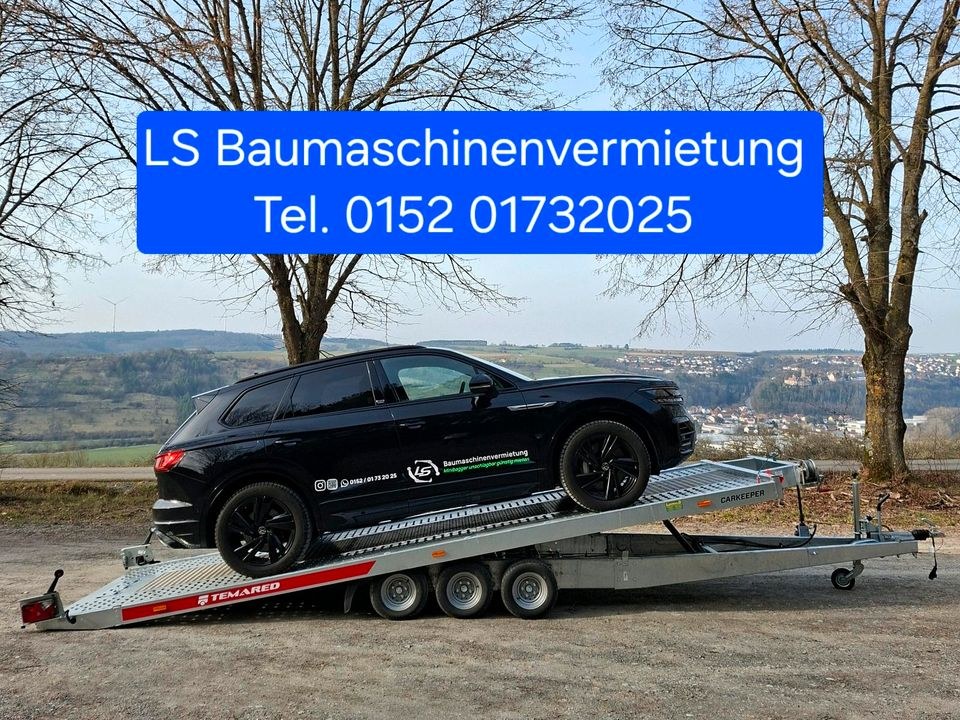 **Autotransporter 6m Anhänger unschlagbar mieten in Krautheim