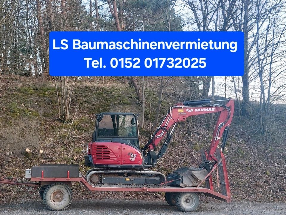 Midibagger 6t unschlagbar mieten bei LS Baumaschinenvermietung