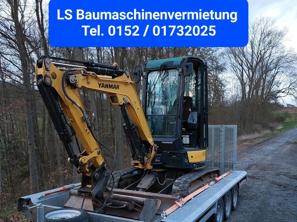 **Minibagger 2,7t unschlagbar mieten bei LS Baumaschinenvermietung – 2