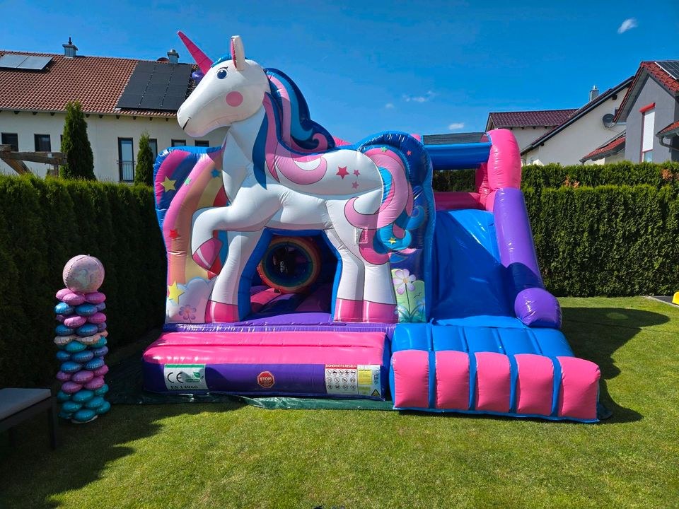 Einhorn Hüpfburg mieten in Dillingen (Donau) – Hüpfspaß für jede Feier