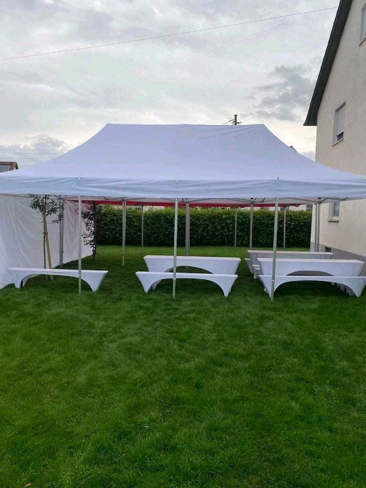 Festzelt Pavillon Partyzelt 8x8m mieten in Dillingen (Donau) – 4