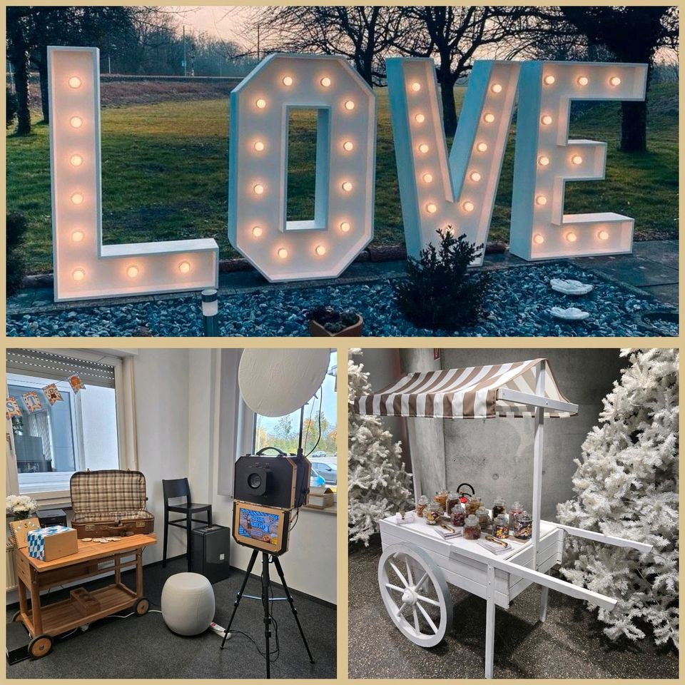 Candybar Fotobox XXL LOVE LETTER Sparpaket mieten in Dillingen (Donau) – 4