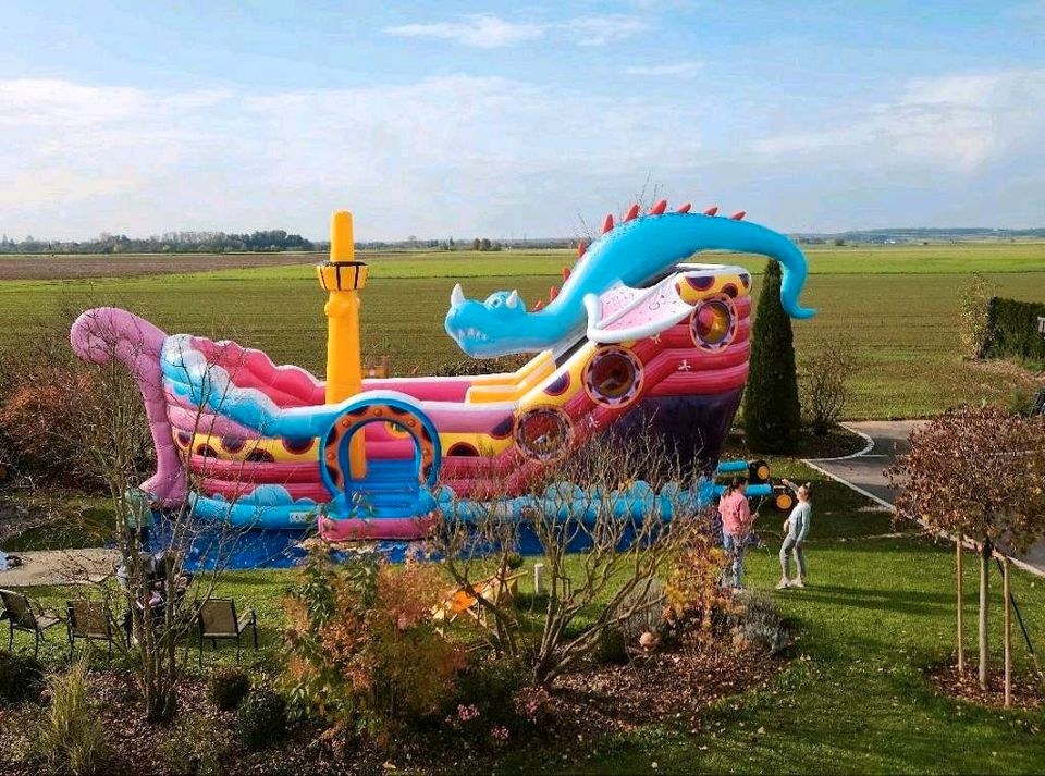 Große Hüpfburg Drachenschiff mieten in Dillingen (Donau) – 2