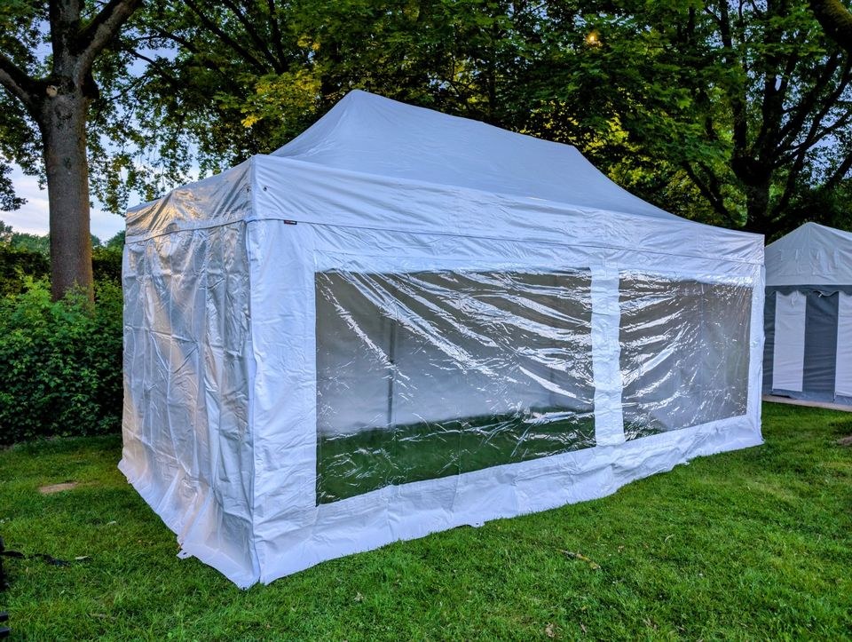 Faltpavillons Zelte 3x6m Profiqualität 4 Seiten mieten bei M&M Event