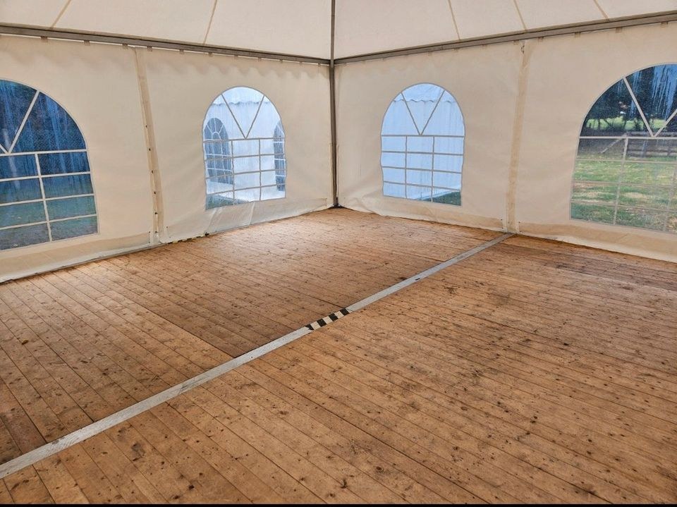 Pagode Zelt Pavillon 6x6m Boden mieten in Fürstenau – für jedes Wetter – 2