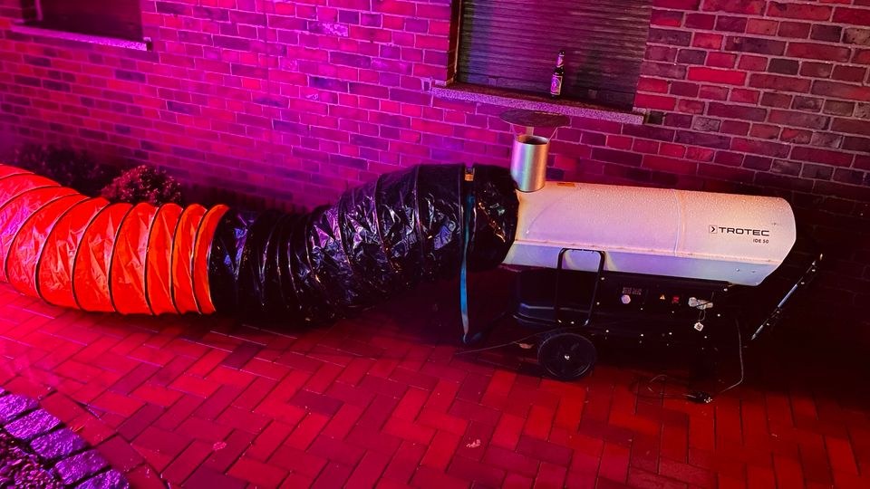 50KW Zeltheizung Bauheizung mieten bei M&M Event