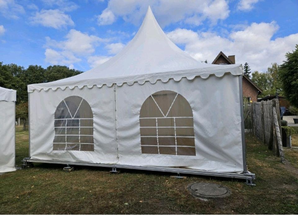 Pagode Zelt Pavillon 6x6m Boden mieten in Fürstenau – für jedes Wetter