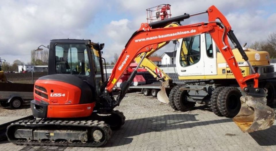 Kubota Kompaktbagger U55 4 5,4 t mieten in Lahr (Schwarzwald)