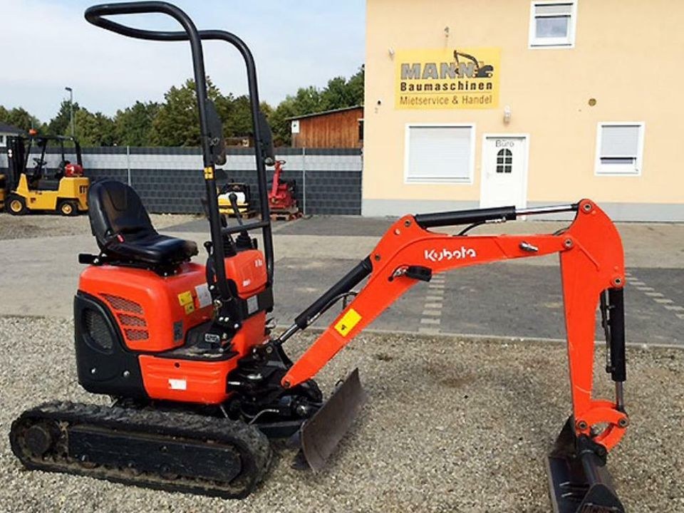 Minibagger Bagger 1,1t mieten bei Mann Baumaschinen Rechtsform
