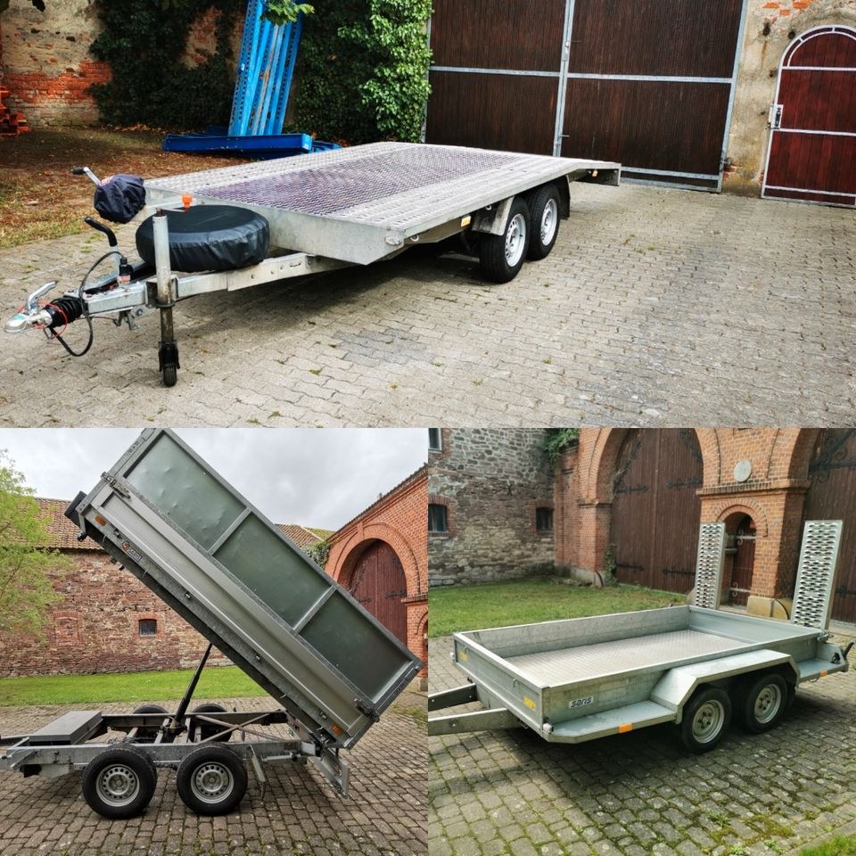 Anhänger Trailer Autotransporter Kipper Plane mieten in Everingen