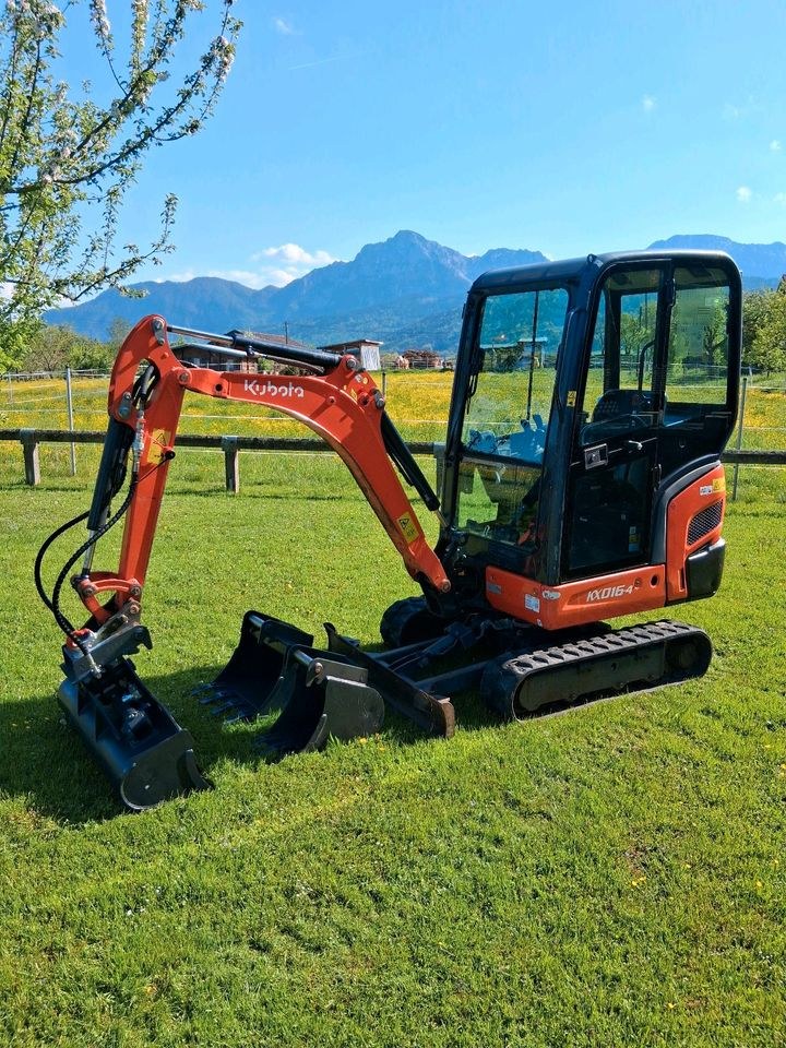 Minibagger 1,6T Kubota KX 016 4 mieten in Anger