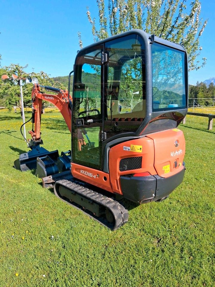 Minibagger 1,6T Kubota KX 016 4 mieten in Anger – 2