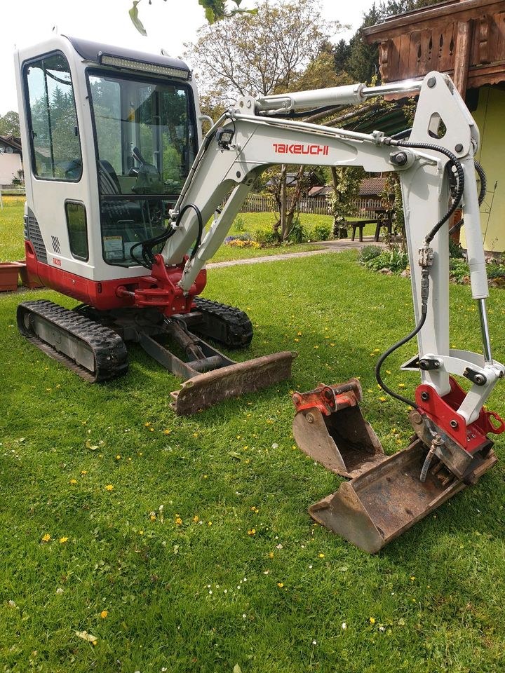 Minibagger 2T Takeuchi TB 219 mieten in Anger – 2
