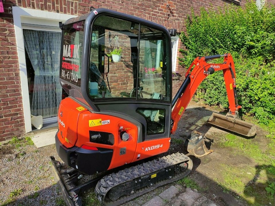 Minibagger Bagger Aachen mieten bei KVK Matik – 4