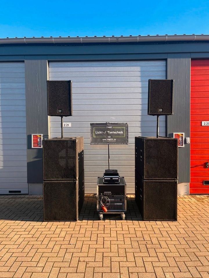 Dynacord F120 4x F18 System PA Anlage mieten bei hüpf24 – Party-Sound – 2