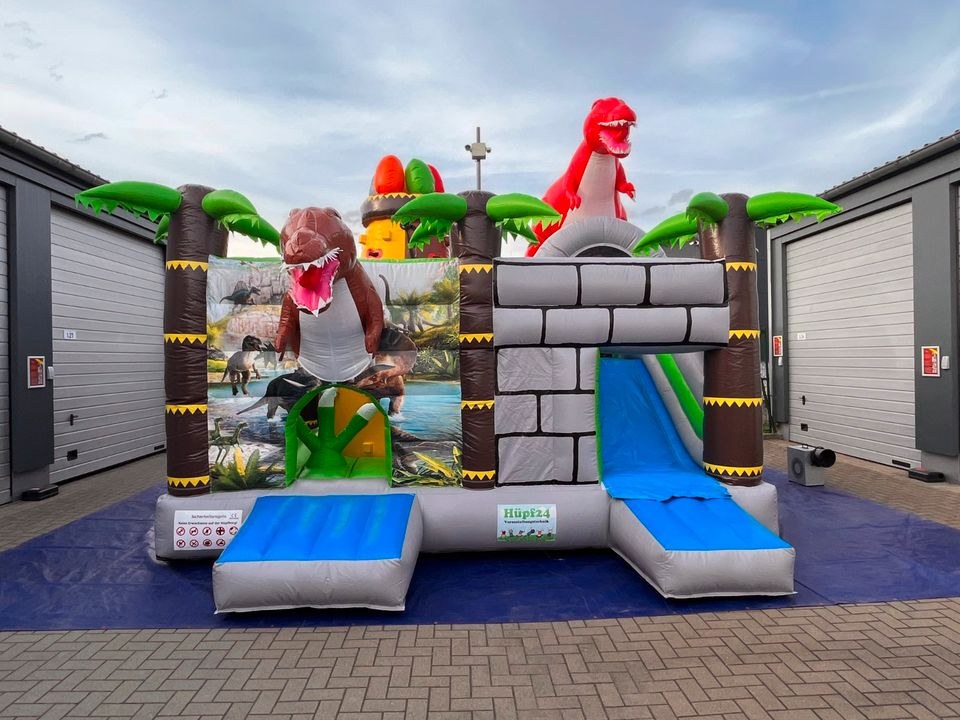 Dinoworld Playcenter Hüpfburg Dino Dinosaurier mieten bei hüpf24