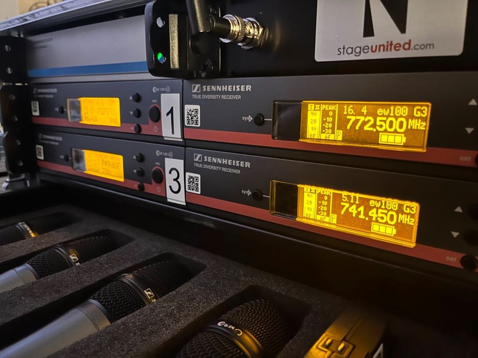 Funkmikrofon Mikrofon PA Anlage Sennheiser mieten bei hüpf24 – 3