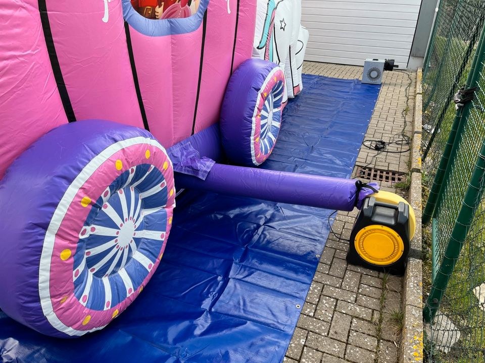Prinzessinkutsche Hüpfburg Rutsche Einhorn mieten bei hüpf24 – 4