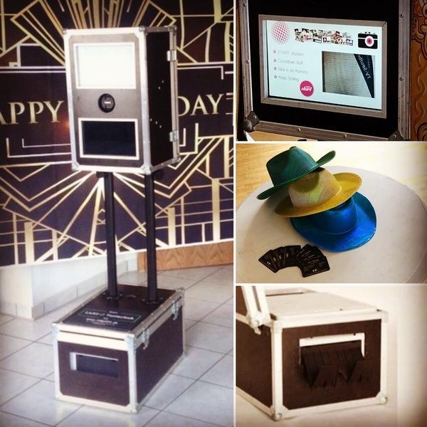 Profi Fotobox Druckflat Selfiebox Fotobooth mieten bei hüpf24