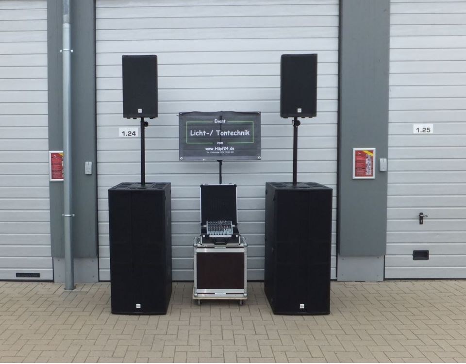 Musikanlage Gr 4 Lautsprecher Boxen PA Anlage mieten bei hüpf24