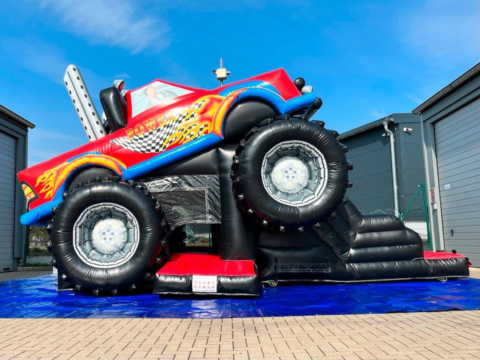 Monstertruck Hüpfburg Auto mieten bei hüpf24 – Hüpfspaß für jede Feier