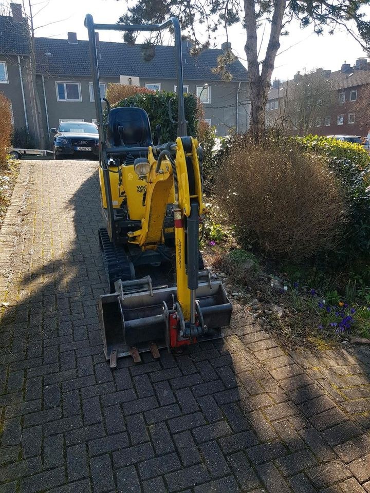 Bagger Microbagger Minibagger 1 Woche mieten bei miet-deine-Werkzeuge