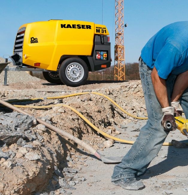 Kaeser Kompressor M31 PE mieten in Borken – Druckluft mobil – 2