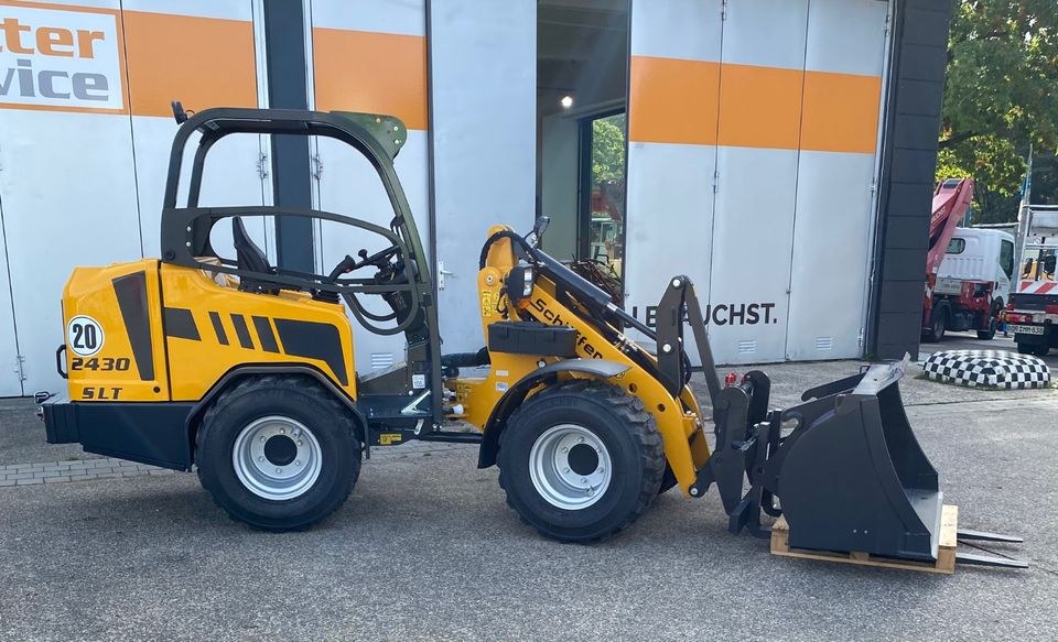 Schäffer 2430 SLT Radlader mieten in Borken – für Schüttgut & Paletten