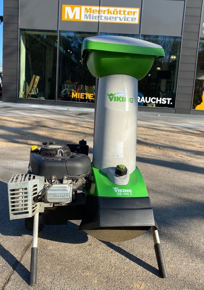 Viking Holzhäcksler GB460C mieten in Borken – für Ast- & Heckenschnitt
