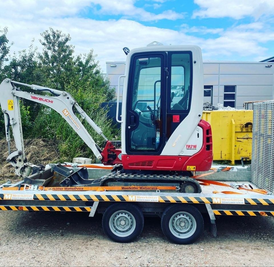 Takeuchi TB216 Minibagger 1,6 Tonnen mieten in Borken