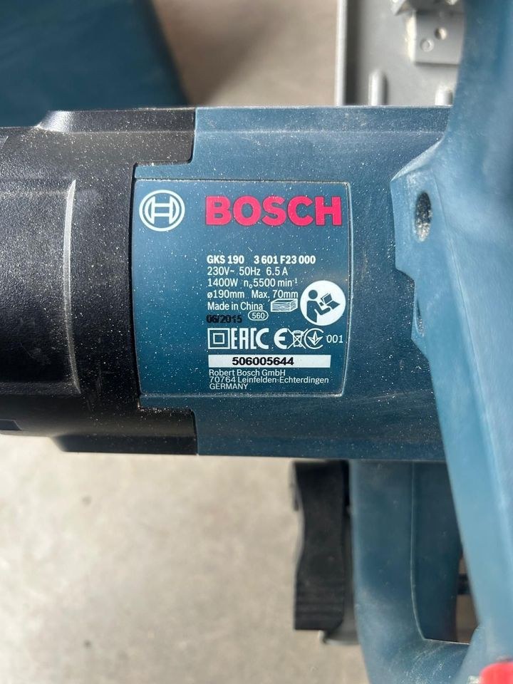 BOSCH Kreissäge GKS 190 N mieten bei MENGTOOLS – für saubere Schnitte – 2