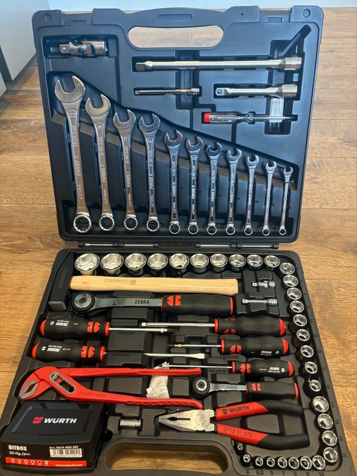 WÜRTH Profi Werkzeugkoffer 93 tlg Möbelaufbau mieten bei MENGTOOLS
