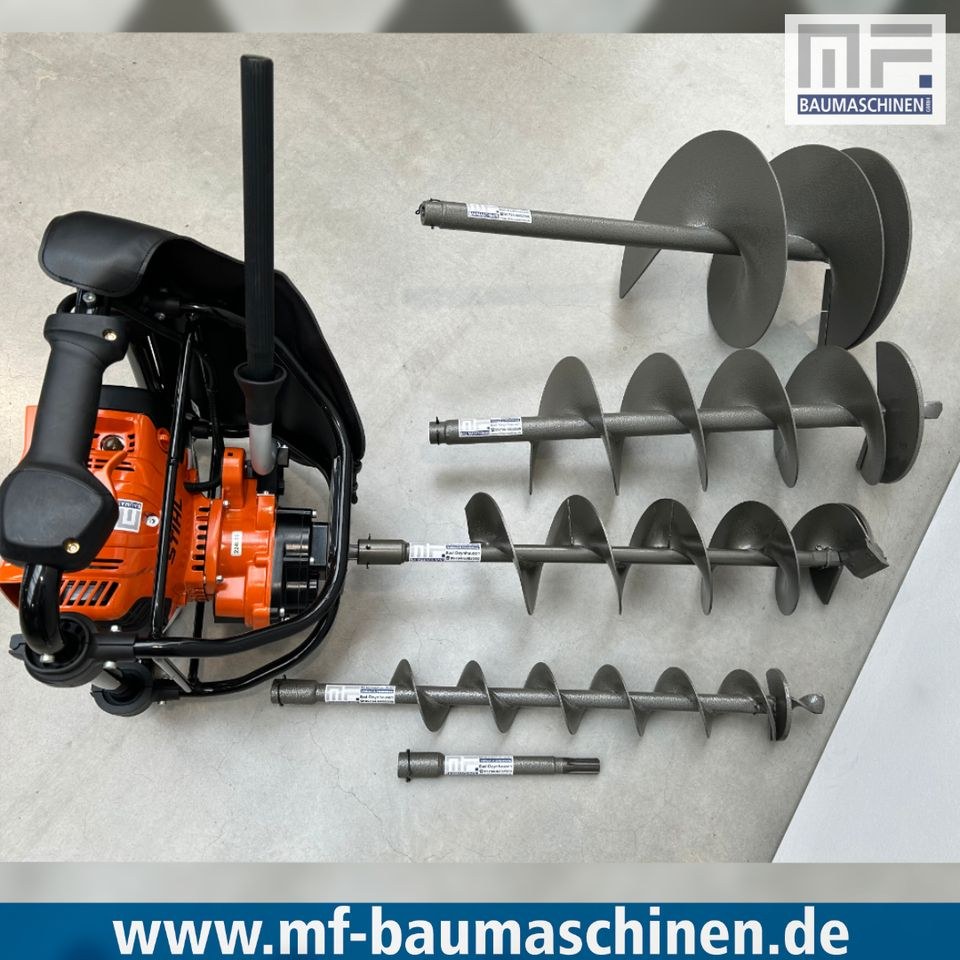 Erdbohrer handgeführt inkl Bohrkronen mieten bei MF Baumaschinen – 2
