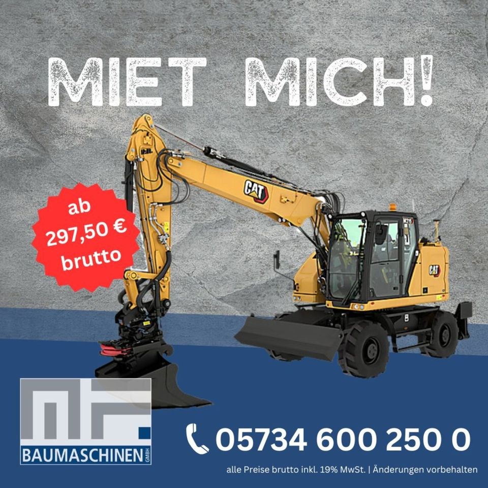 Mobilbagger 17t mieten in Bad Oeynhausen – für Erdarbeiten & Baustelle