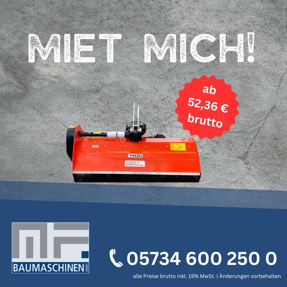 Mulcher mieten bei MF Baumaschinen – für große Flächen