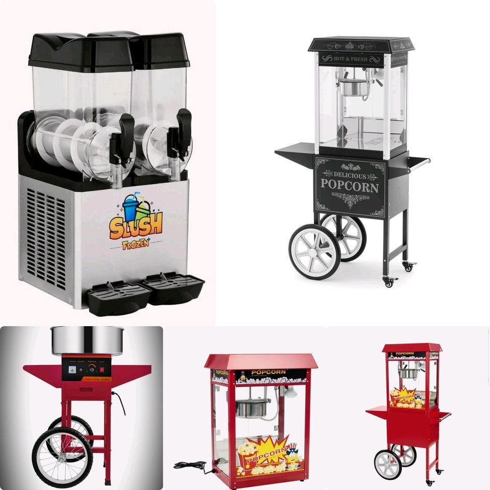 Popcornmaschine Slush maschine mieten bei M.H.Events