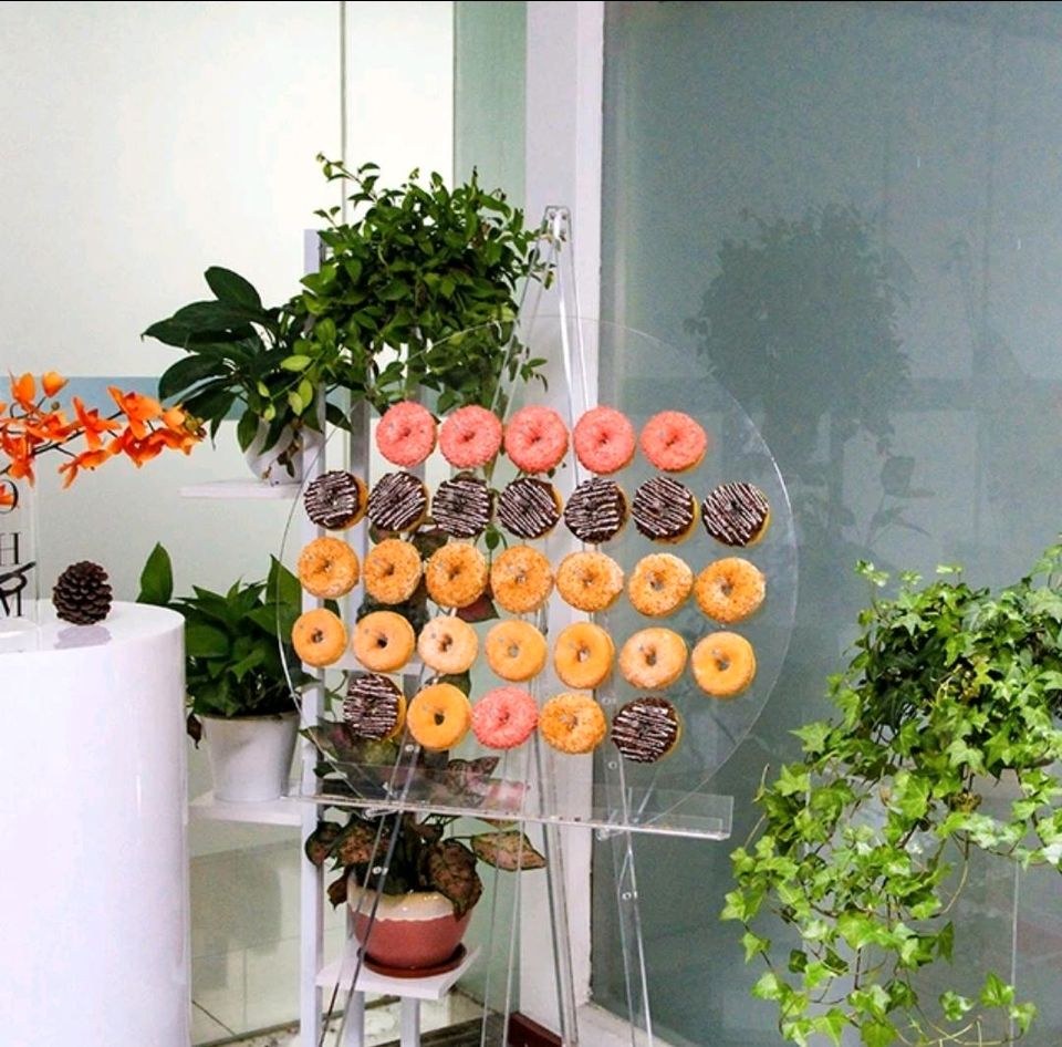 Candybar Gläser Sektwand Donut wand mieten bei M.H.Events – mobile Bar – 3