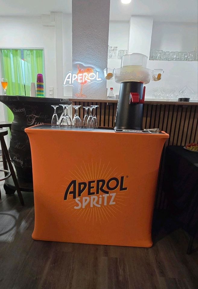 Mobile Aperol Spritz Bar Zapfanlage mieten bei M.H.Events