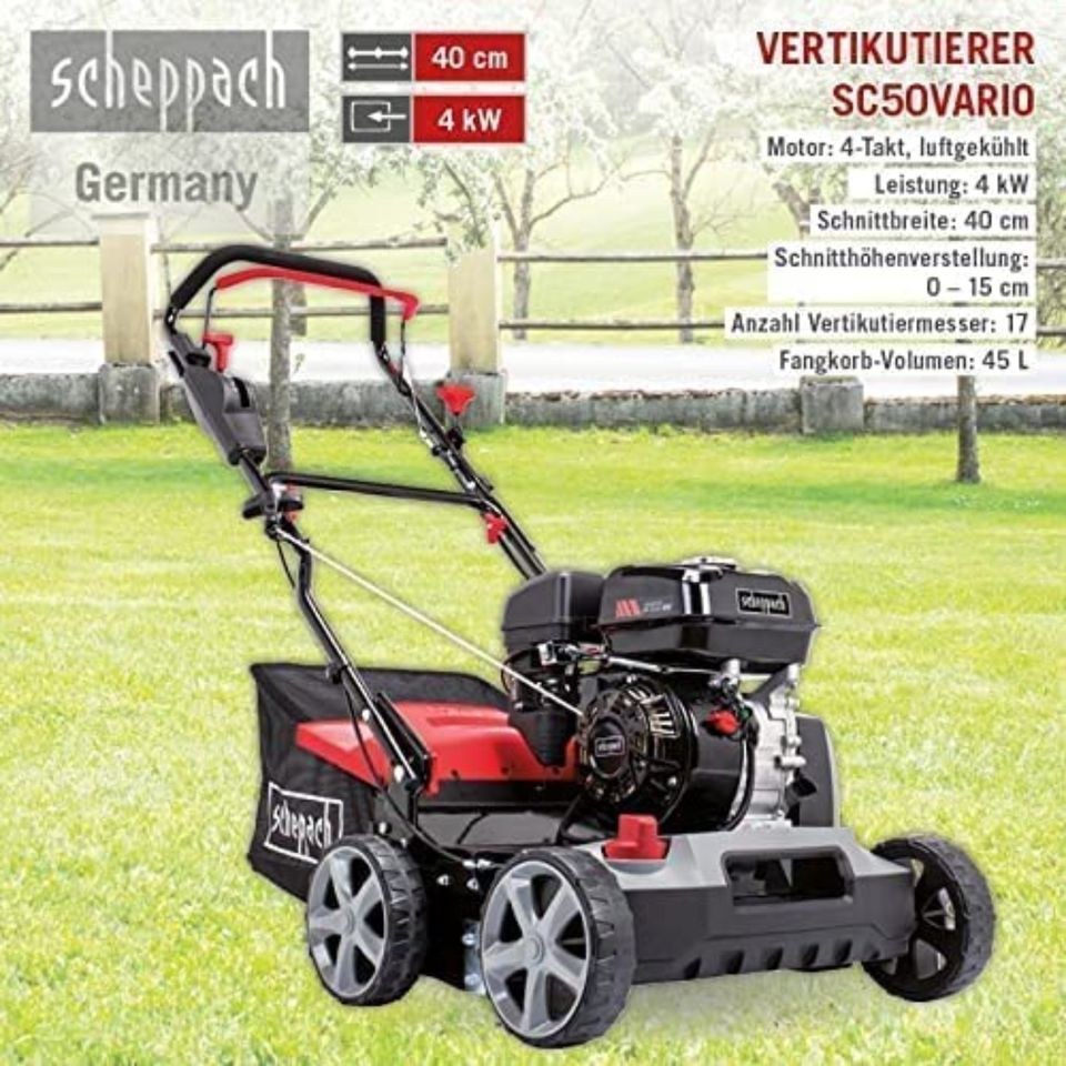 Scheppach Benzin Vertikutiere mieten bei Miet-Express