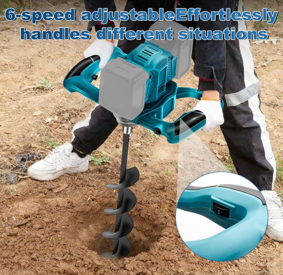 Akku Erdbohrer Makita inkl Bohrer 10 cm mieten bei Miet-Express