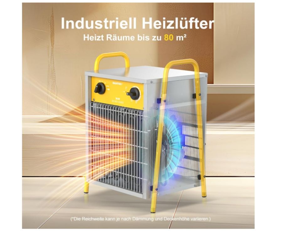 Industrieller Baustellenheizer 9000 W mieten bei Miet-Express – 3