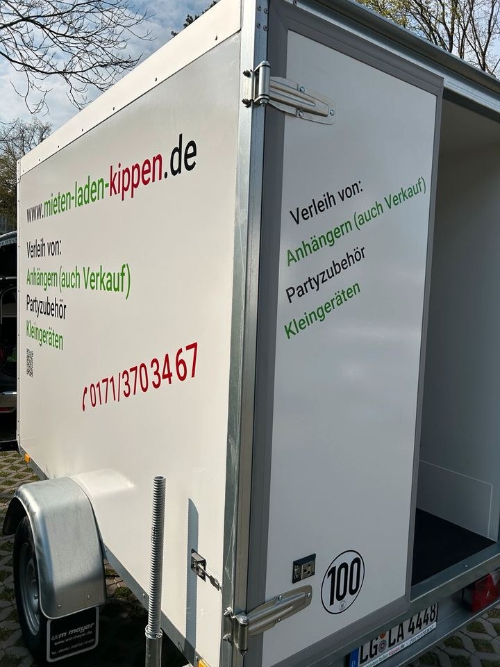 Box Kofferanhänger 1500kg 100 km h mieten bei mieten-laden-kippen