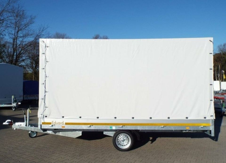 Planen Anhänger 1500KG Eduard 4m Ladefläsche mieten in Sulzbach (Saar)
