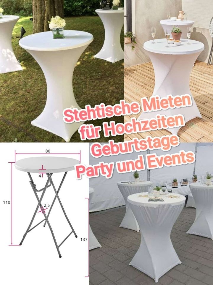 Bistrotisch Stehtisch ohne Hussen mieten bei Mieten Statt Kaufen AVS