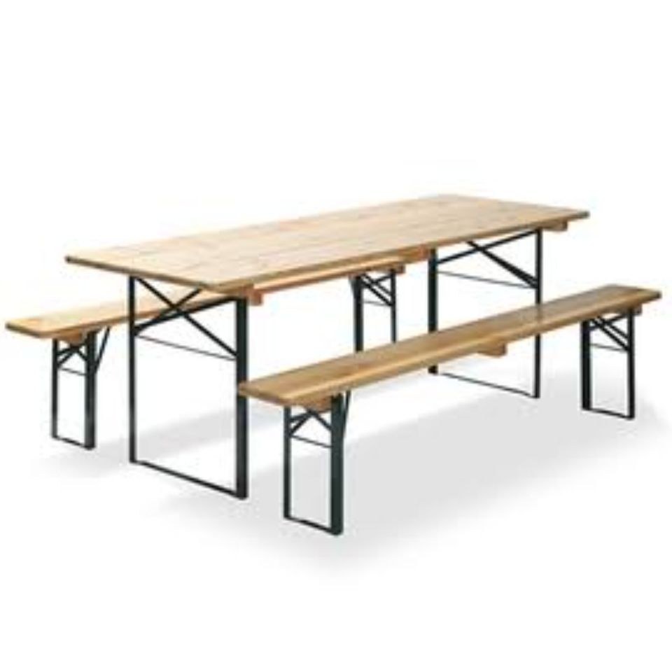 Bierzeltgarnitur Sets inkl Breitem Tische 70cm mieten – 2
