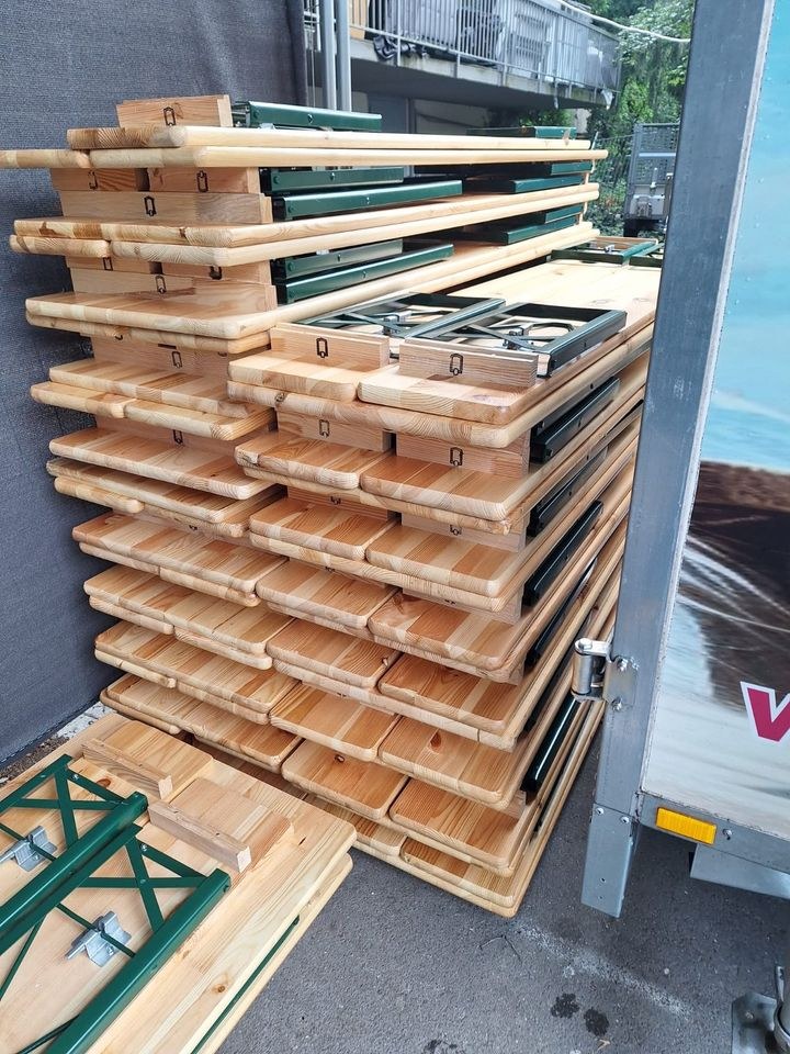 Bierzeltgarnitur Sets inkl Breitem Tische 70cm mieten