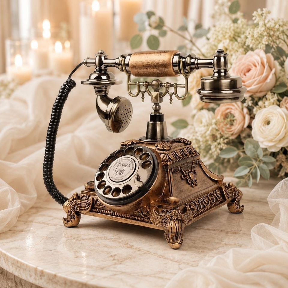 Audio Gästebuch Telefon Retro Telefonbank Deko mieten in Eppelborn – 3