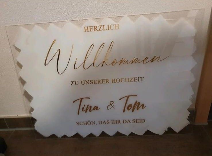 Willkommensschild Staffelei mieten in Eppelborn – Deko, die begeistert – 2