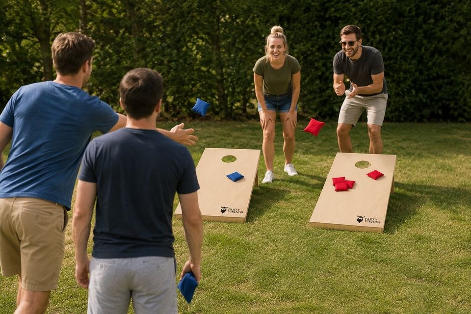 Cornhole Sackloch Spiel Outdoor mieten in Eppelborn – 2